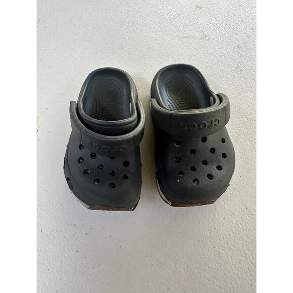 Crocs Unisex Baby Retro Hard Sole Perforated Straps Slip On Clogs Shoes 4-5 - Picture 3 of 7